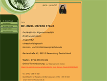 Tablet Screenshot of doreentraub.de